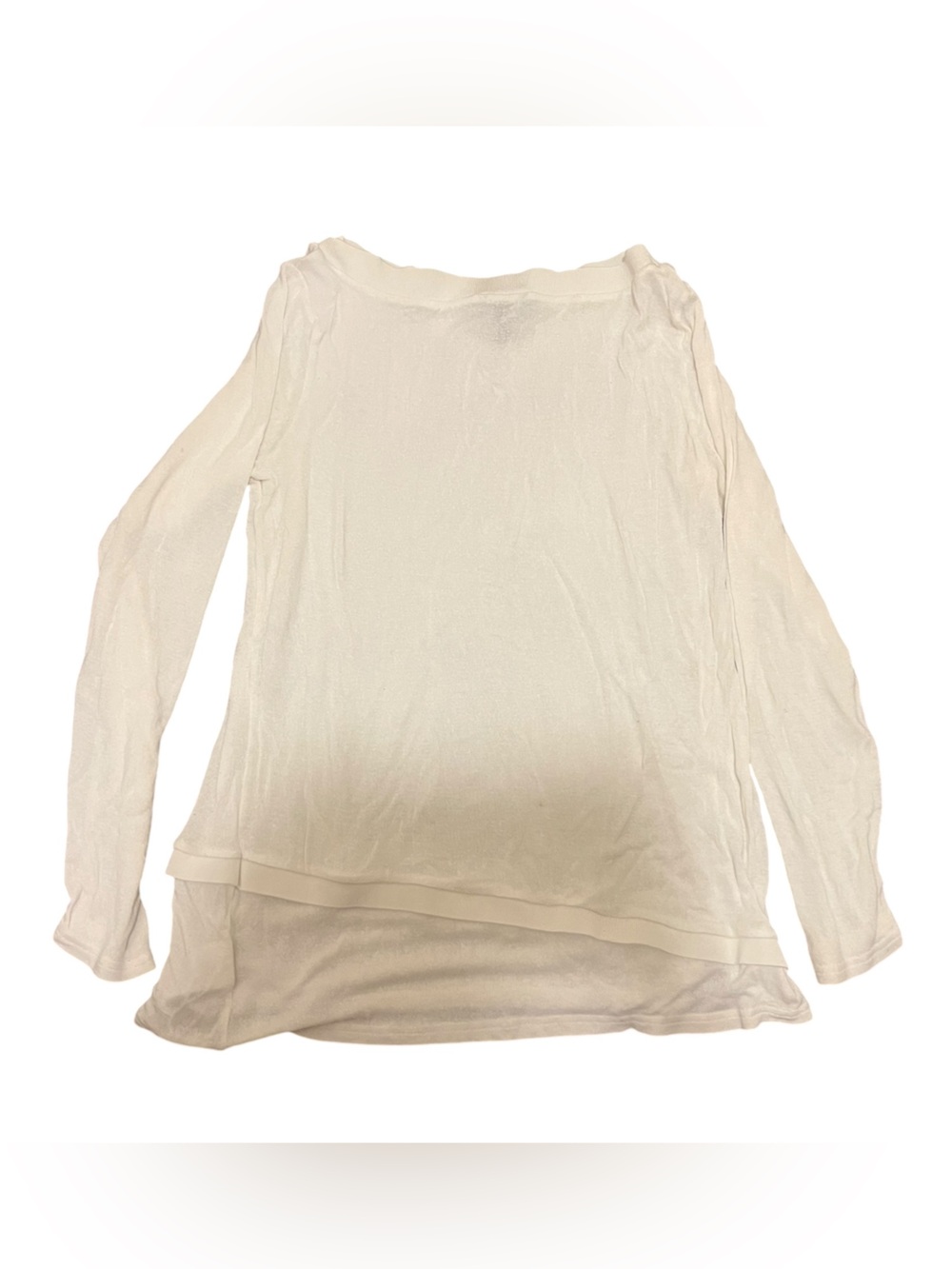 Jones New York Long Sleeve Knit Top Medium Cream